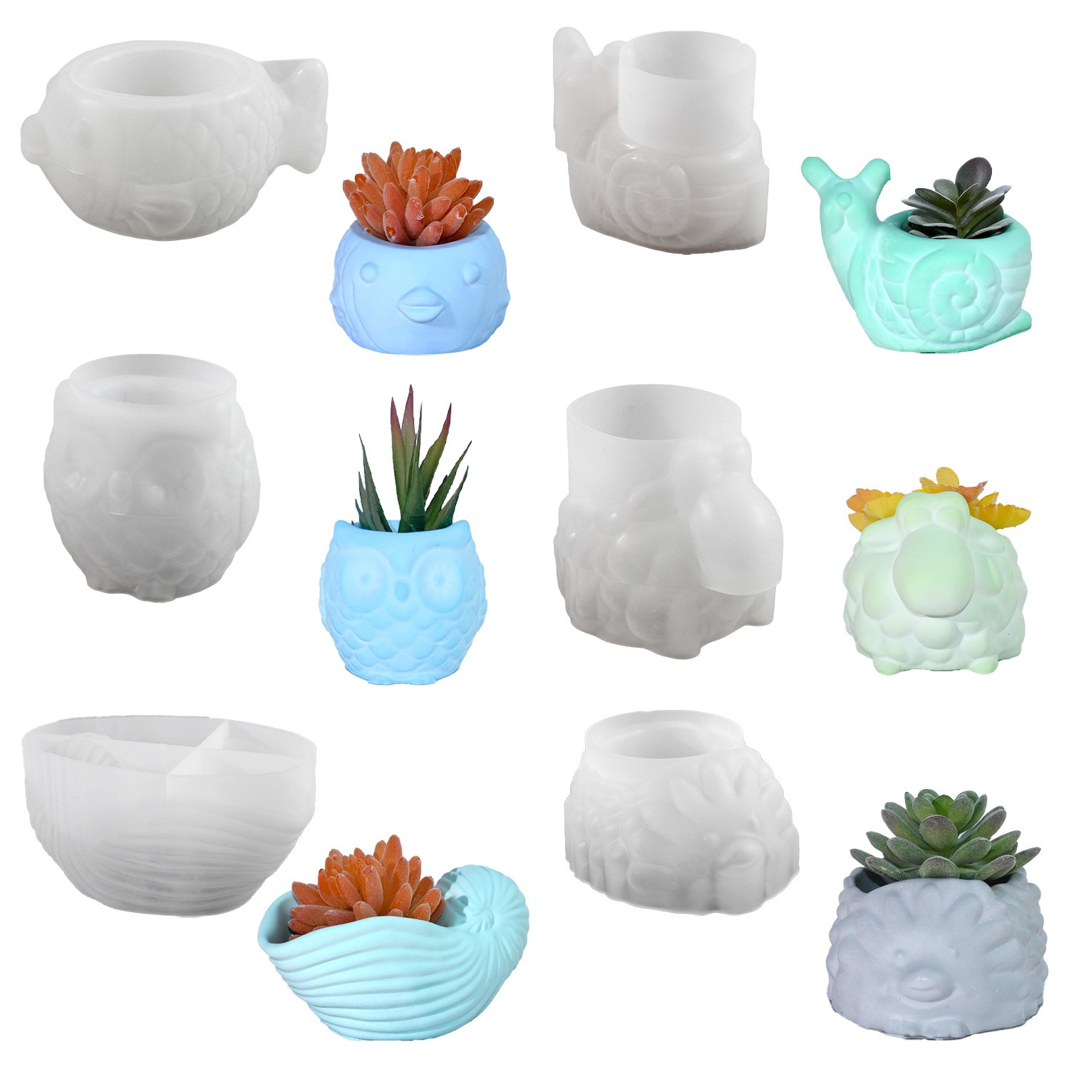 ثلاثية الأبعاد الحيوان اناء لل - مراجعة Succulent Set وسعره