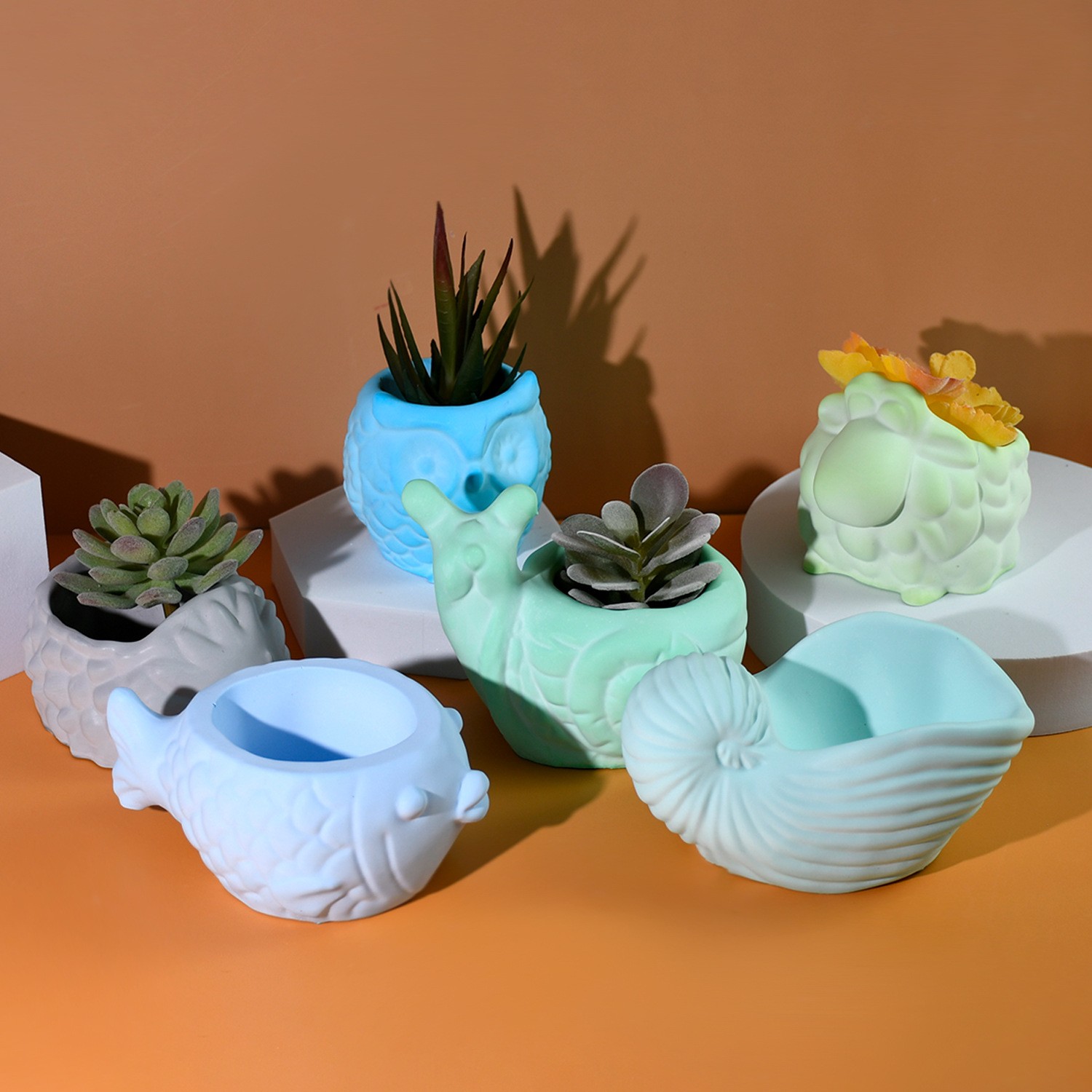 ثلاثية الأبعاد الحيوان اناء لل - مراجعة Succulent Set وسعره