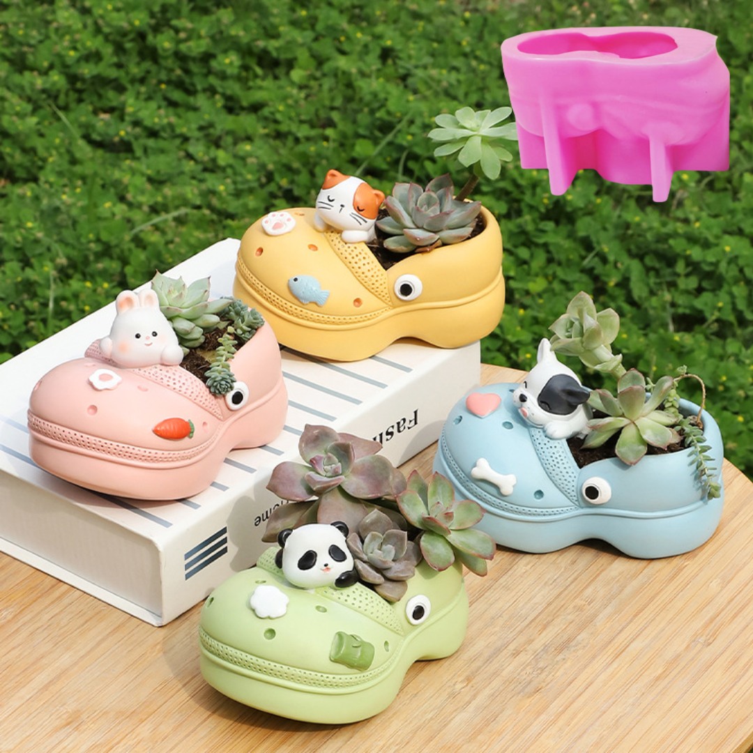 ثلاثية الأبعاد نعال بصور حيوان - مراجعة Succulent Set وسعره