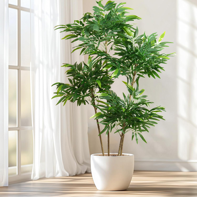 نباتات نخيل اصطناعية كبيرة بطو - مراجعة Fiddle Leaf Fig وسعره