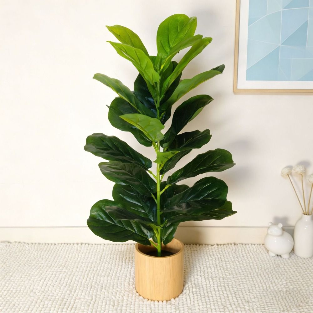 شجرة تين اصطناعية خضراء كبيرة  - مراجعة Fiddle Leaf Fig وسعره