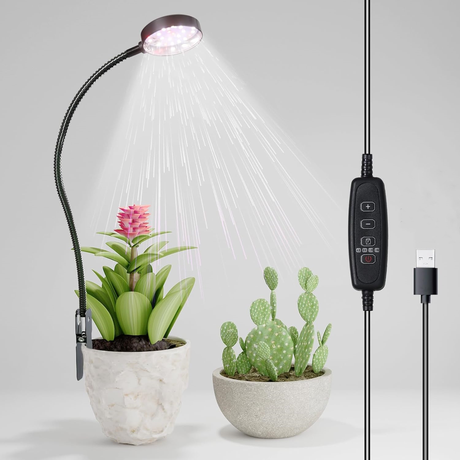 مصباح نمو النباتات LED بمنفذ U - مراجعة Pothos وسعره