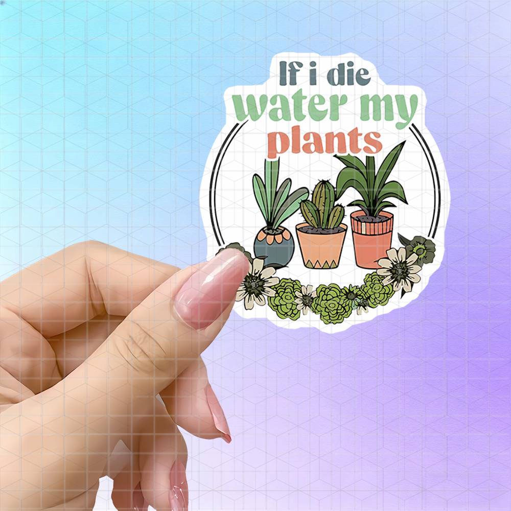 ملصق فينيل مطفي بتصميم إكليل ز - مراجعة The Plant Parent وسعره