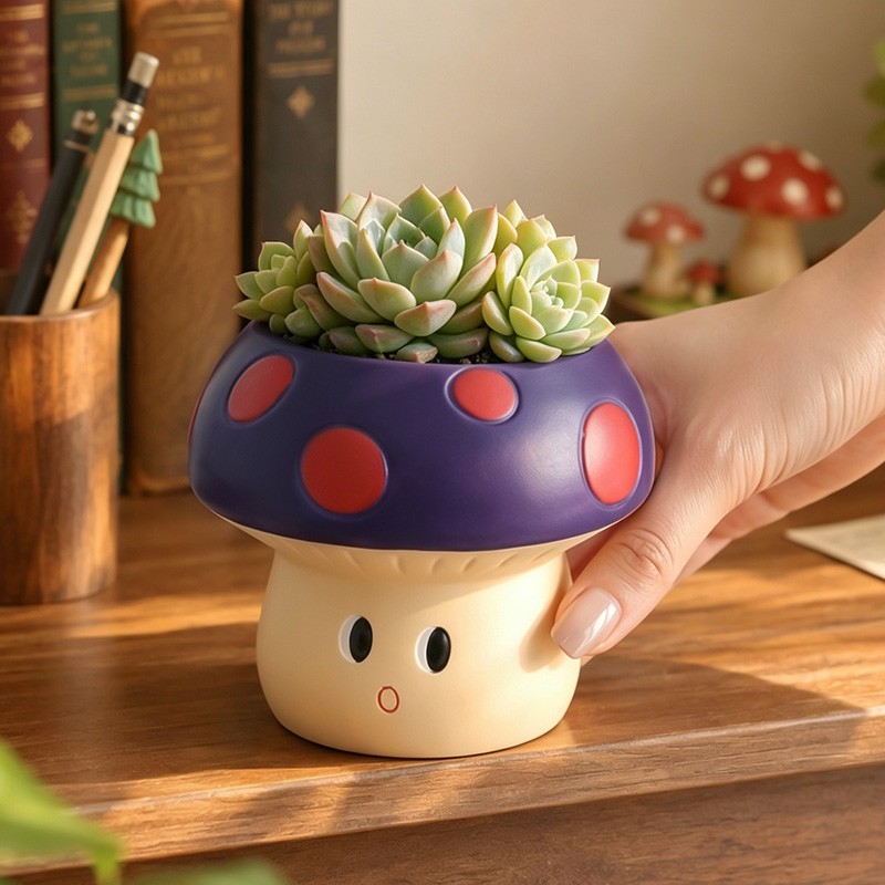 وعاء نباتات عصارية من الراتنج  - مراجعة Snake Plant Ceramic وسعره