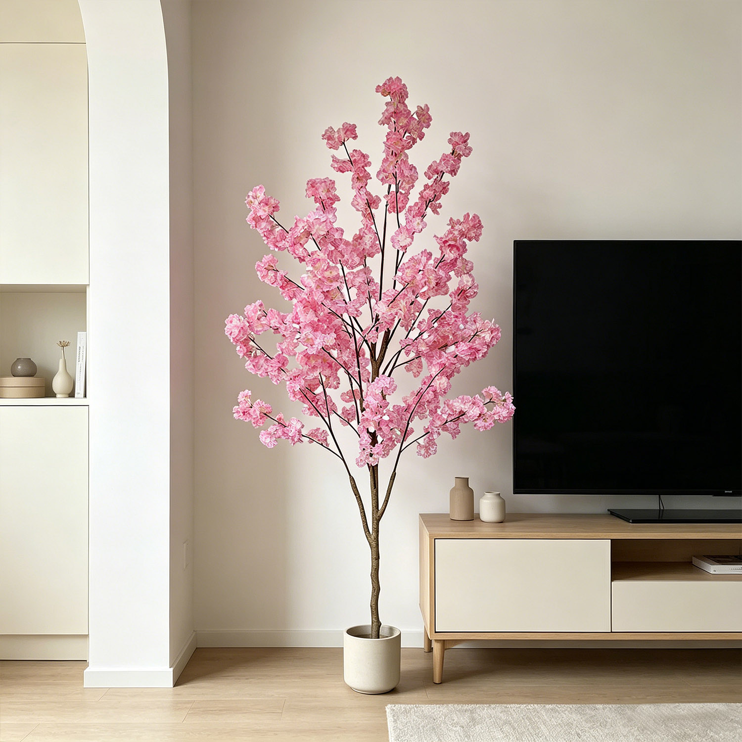 نبات زهور الكرز الاصطناعية بطو - مراجعة Fiddle Leaf Fig وسعره