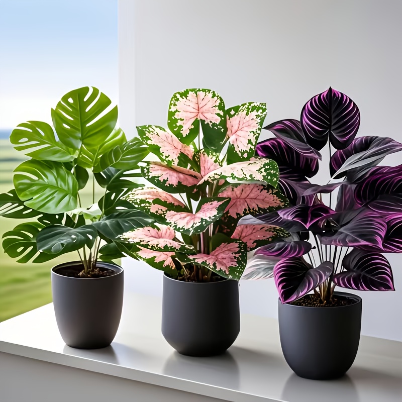 مجموعة من 3 نباتات اصطناعية مت - مراجعة Fiddle Leaf Fig وسعره